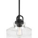 Clarien 1 Light 14 inch Matte Black Pendant Ceiling Light