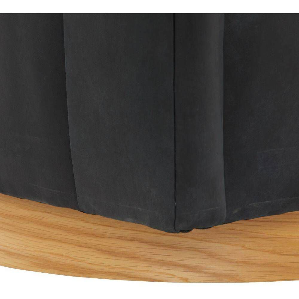 Huxley Noir Leather and White Oyster Sofa