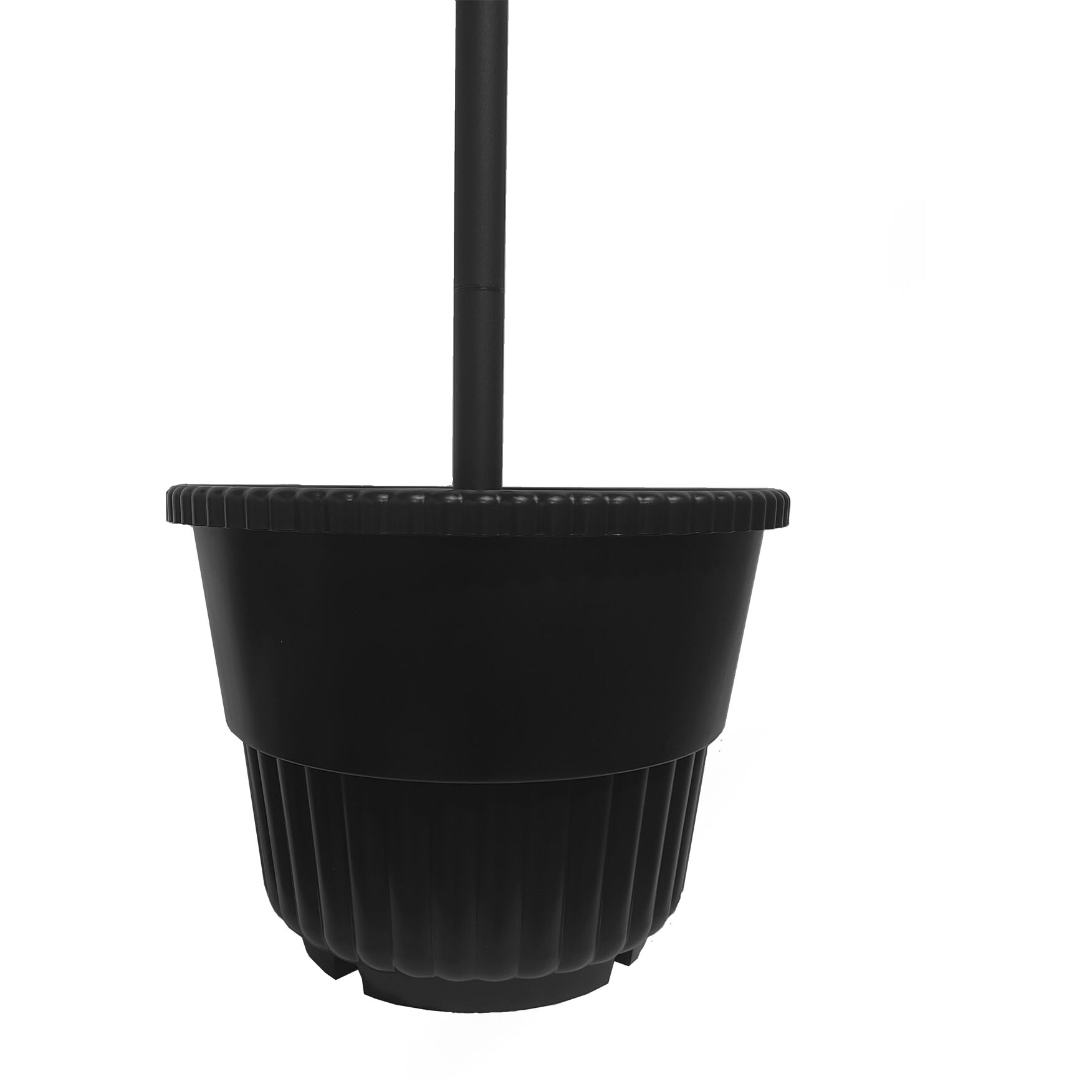 Triple Head 3 Light 78.5 inch Black Post Light, Solar