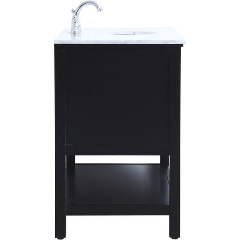 Metropolis 48 X 22 X 34 inch Black Vanity Sink Set
