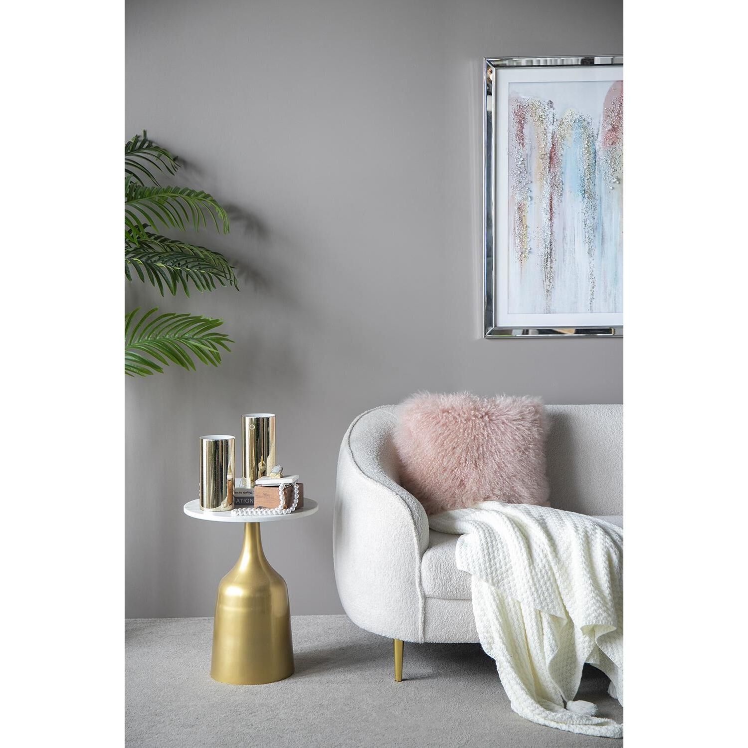 Speckled 8 X 4 inch LED Candle