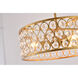 Canada 3 Light 20 inch Gold Chandelier Ceiling Light