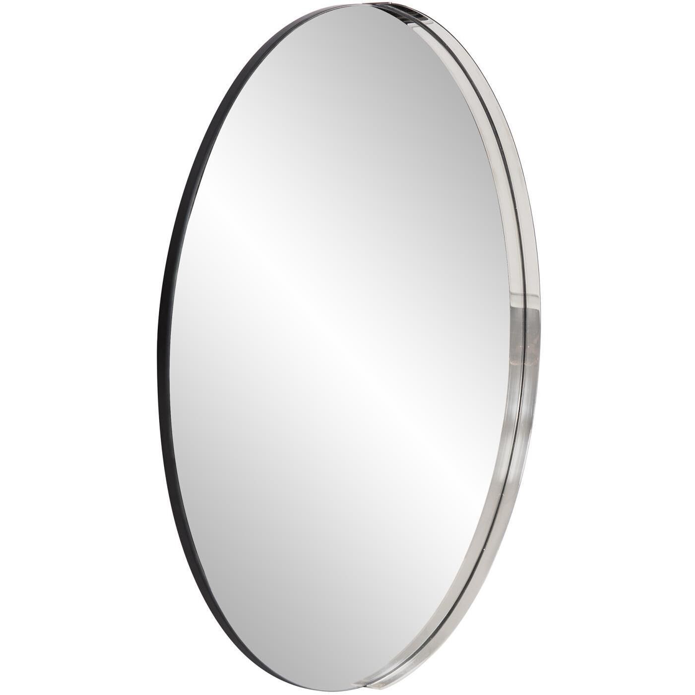 Dante 30 X 30 inch Polished Silver Wall Mirror
