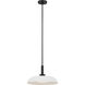 Amber Lewis Cyrus LED 15.5 inch Bronze and Matte White Pendant Ceiling Light