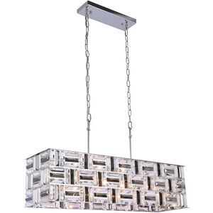 Canada 6 Light 10 inch Chrome Chandelier Ceiling Light