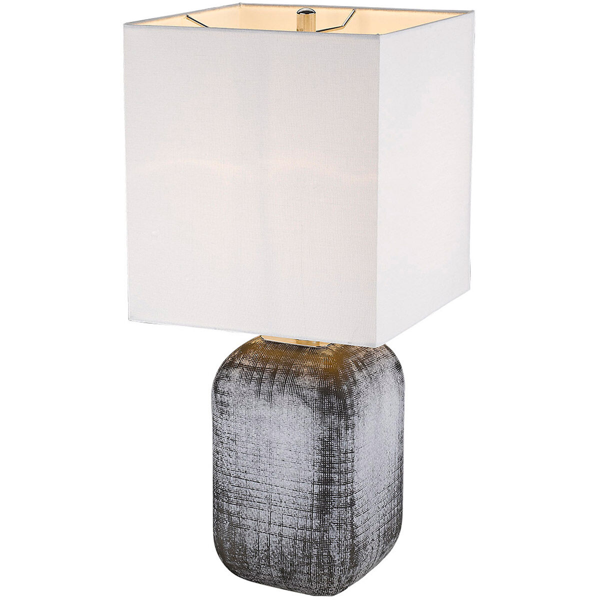 Trend Home 25 inch 150.00 watt Polished Nickel Table Lamp Portable Light