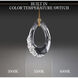 Forever Trinity LED 3.5 inch Polished Chrome Pendant Ceiling Light in Gold Rope, Gold Rope