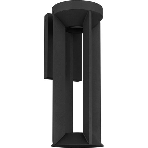 Aura LED 16 inch Sand Black Outdoor Wall Sconce