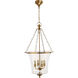 E. F. Chapman Sussex 4 Light 19 inch Antique-Burnished Brass Foyer Pendant Ceiling Light