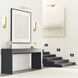 Sean Lavin Kal LED Natural Brass Bath Light Wall Light, Integrated LED