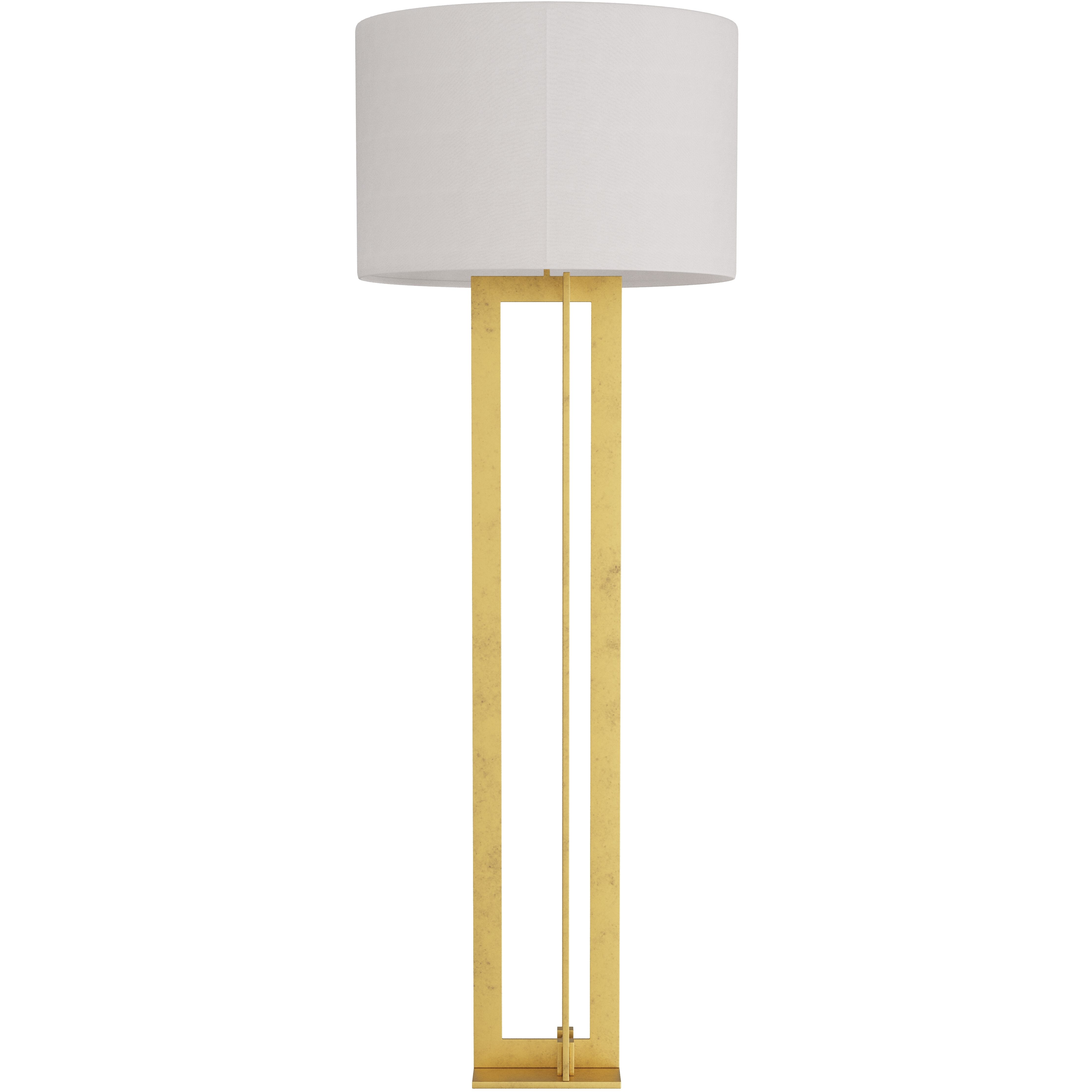 Hoyt 67 inch 150.00 watt Gold Leaf Floor Lamp Portable Light