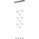 Abacus LED 22.3 inch Ink Ceiling-to-Floor Pendant Ceiling Light in Opal