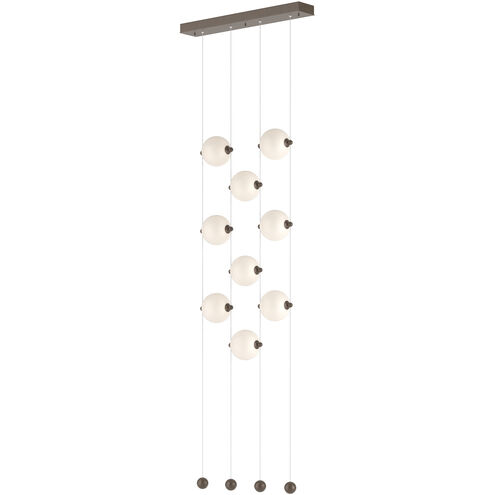 Abacus LED 22.3 inch Ink Ceiling-to-Floor Pendant Ceiling Light in Opal