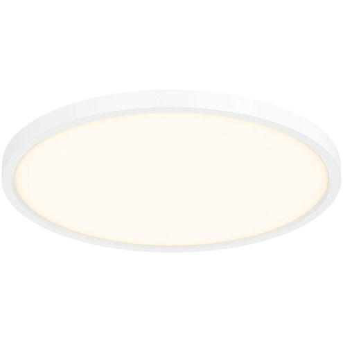Essential LED 8.5 inch White Flushmount Ceiling Light, Slim