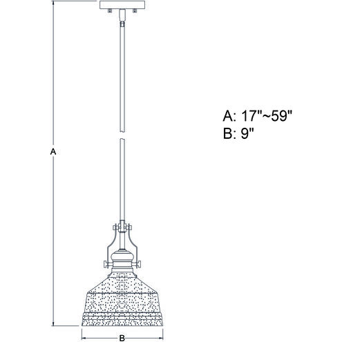 Beloit LED 9 inch Matte Black Mini Pendant Ceiling Light