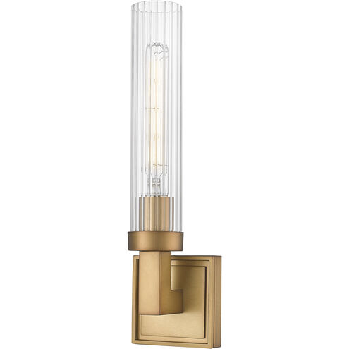 Beau Wall Sconce Wall Light in Rubbed Brass