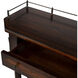 Charleston One Drawer Console Table in Dark Brown