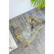 Twig Brass Antique Bar Cart