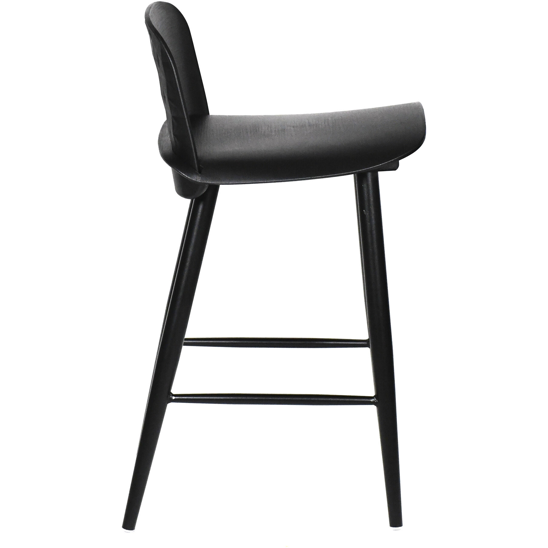 Looey 34 inch Black Counter Stool