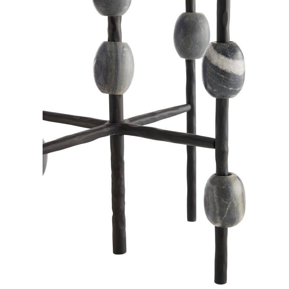 Howes 32 inch 150.00 watt Natural Iron and Galaxy Marble Lamp Portable Light