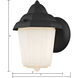 Cotswold 1 Light 9 inch Matte Black Outdoor Sconce