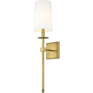 Camila 1 Light 5.5 inch Rubbed Brass Wall Sconce Wall Light