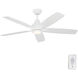 Lowden 52 LED 52 inch Matte White Indoor/Outdoor Ceiling Fan