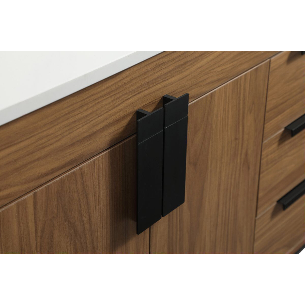 Eugene 48 X 22 X 34 inch Walnut Brown Vanity Sink Set