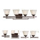 Signature 4 Light 34 inch Antique Bronze Vanity Light Wall Light