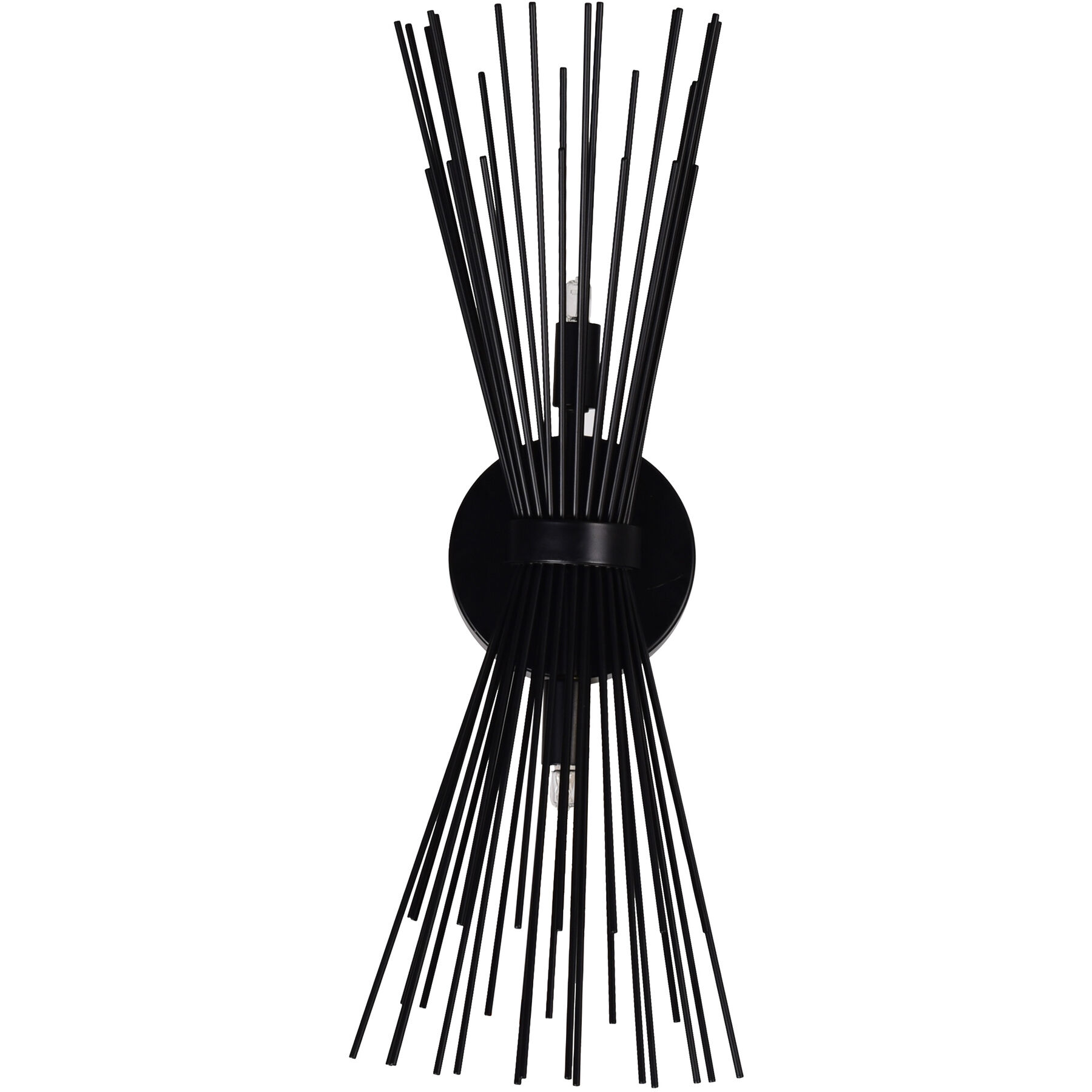 Savannah 2 Light 8 inch Black Wall Light