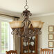 Symphony 5 Light 26 inch Oil Rubbed Bronze Single-Tier Chandelier Ceiling Light