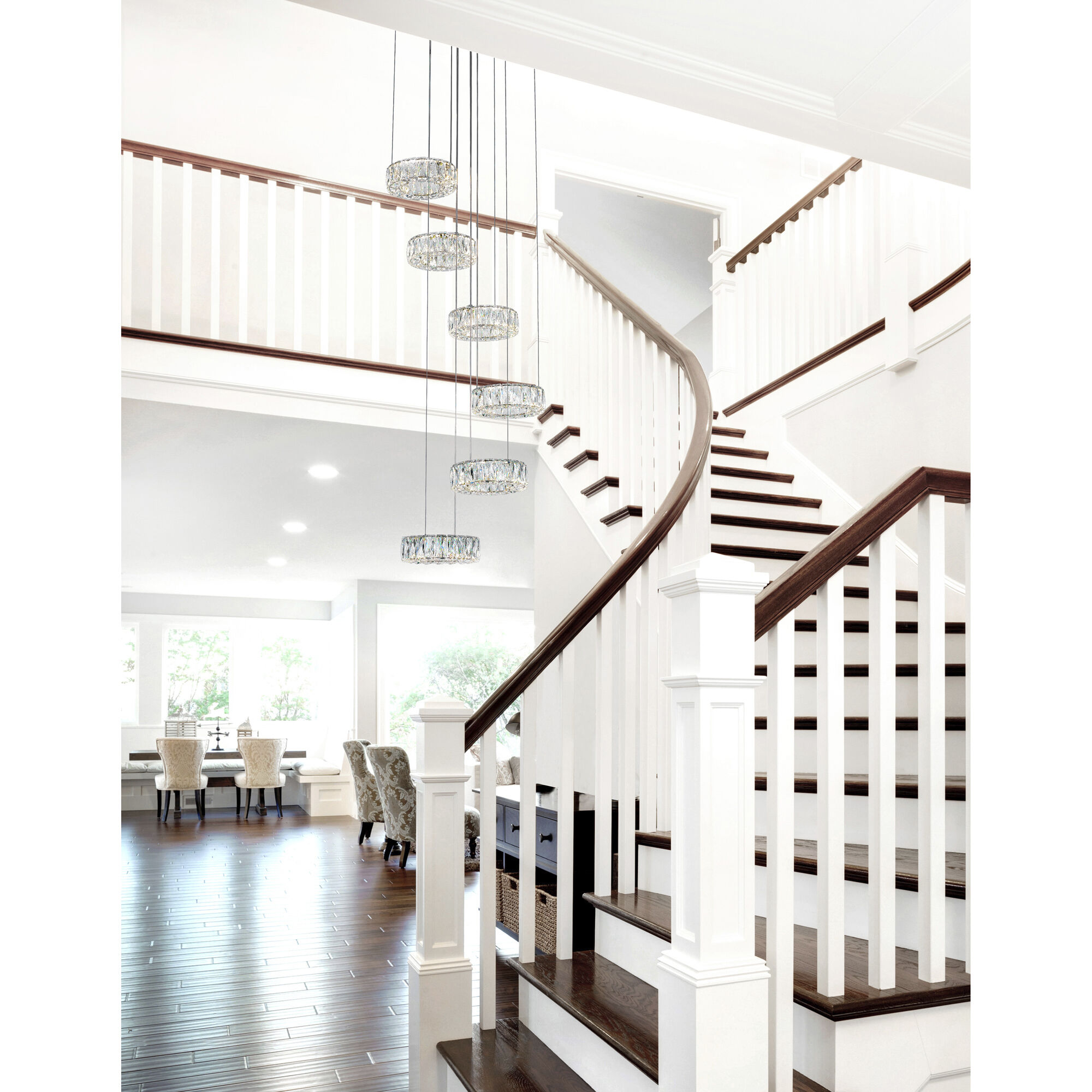 Madeline LED 24 inch Chrome Down Chandelier Ceiling Light