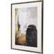 Oxidize Gray and Orange and Black and White Framed Art