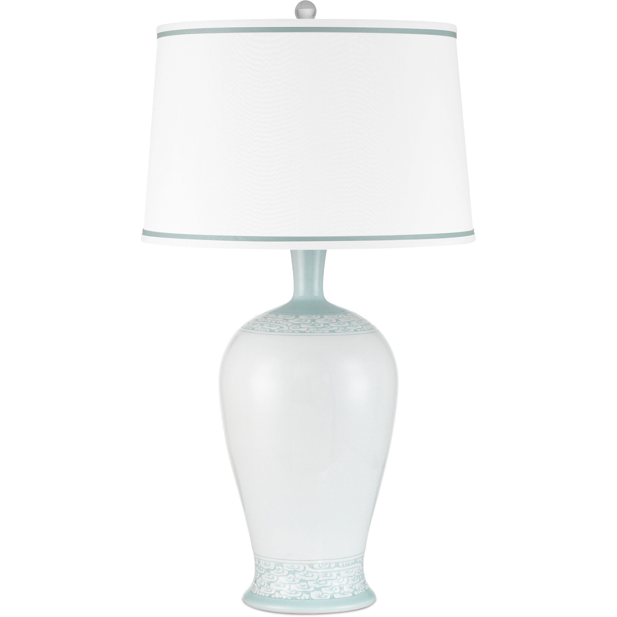 Ketty 31.25 inch 150.00 watt White/Light Blue Table Lamp Portable Light