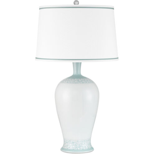 Ketty 31.25 inch 150.00 watt White/Light Blue Table Lamp Portable Light