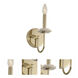 Carrara Wall Sconce Wall Light in Champagne Gold