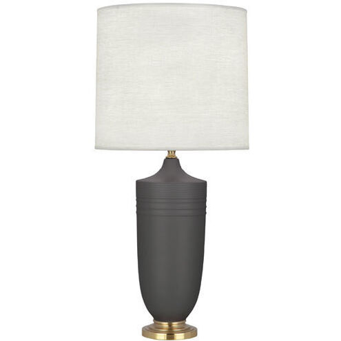 Michael Berman Hadrian 28.75 inch 150.00 watt Matte Ash Table Lamp Portable Light in Modern Brass