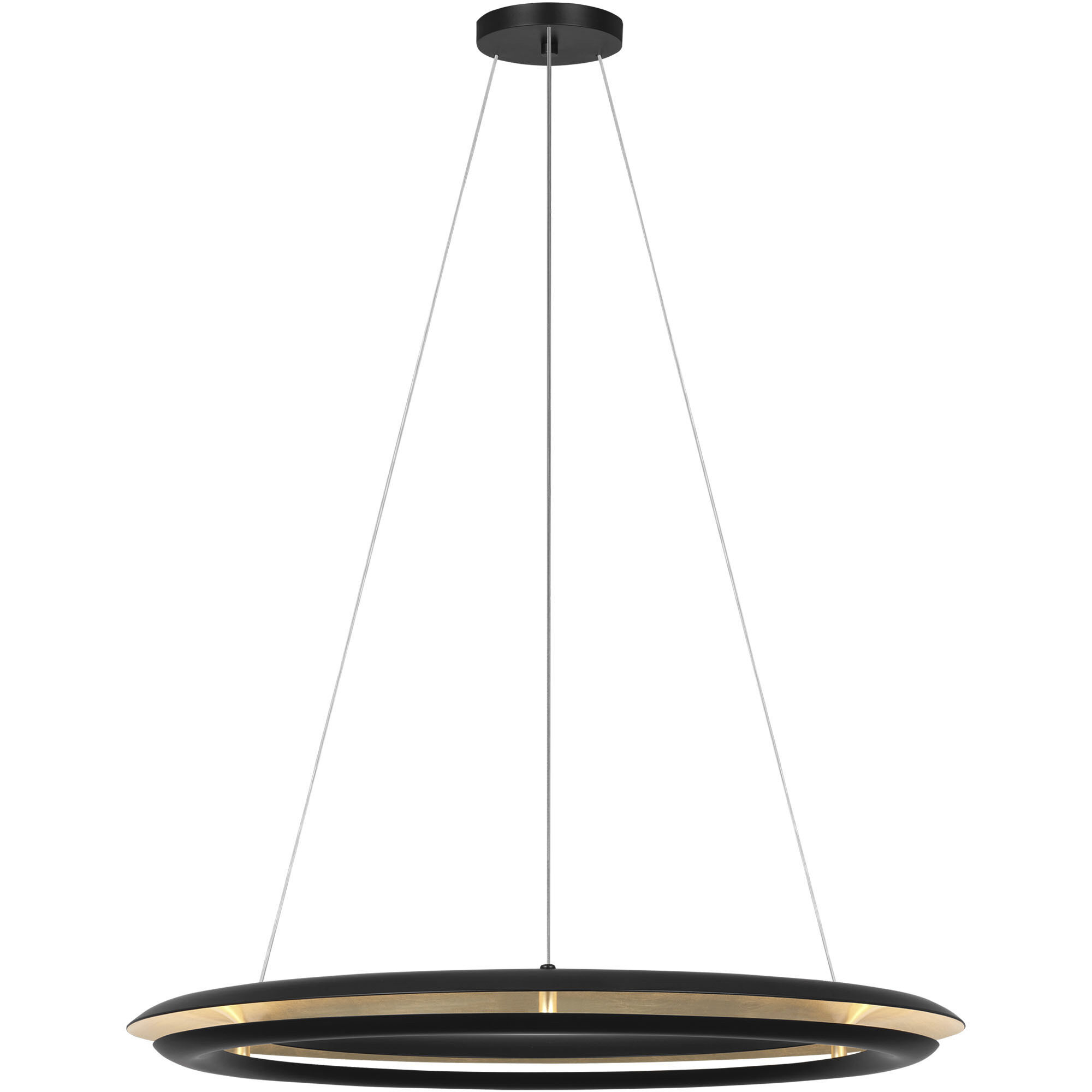 C&M by Chapman & Myers Cielo LED 30 inch Midnight Black Chandelier Ceiling Light