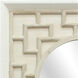 Finbar 40 X 40 inch White with Bleached White Wood and Mirror Wall Mirror