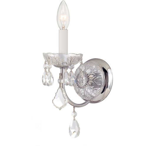Imperial 1 Light 4.75 inch Polished Chrome Sconce Wall Light in Clear Swarovski Strass