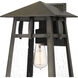 Merle 1 Light 15 inch Burnished Bronze Outdoor Wall Lantern