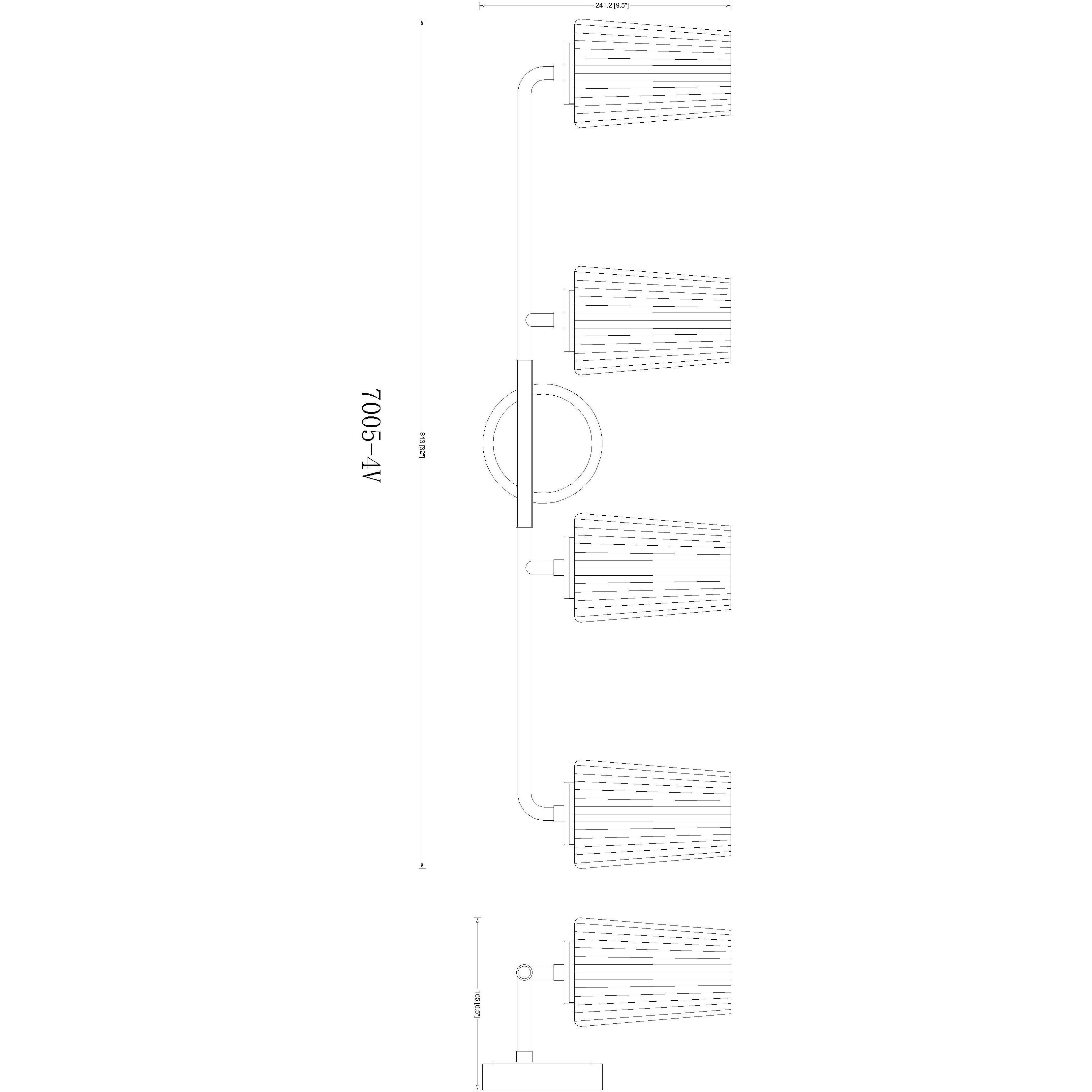 Montford 4 Light 32 inch Brushed Nickel Bath Vanity Light Wall Light