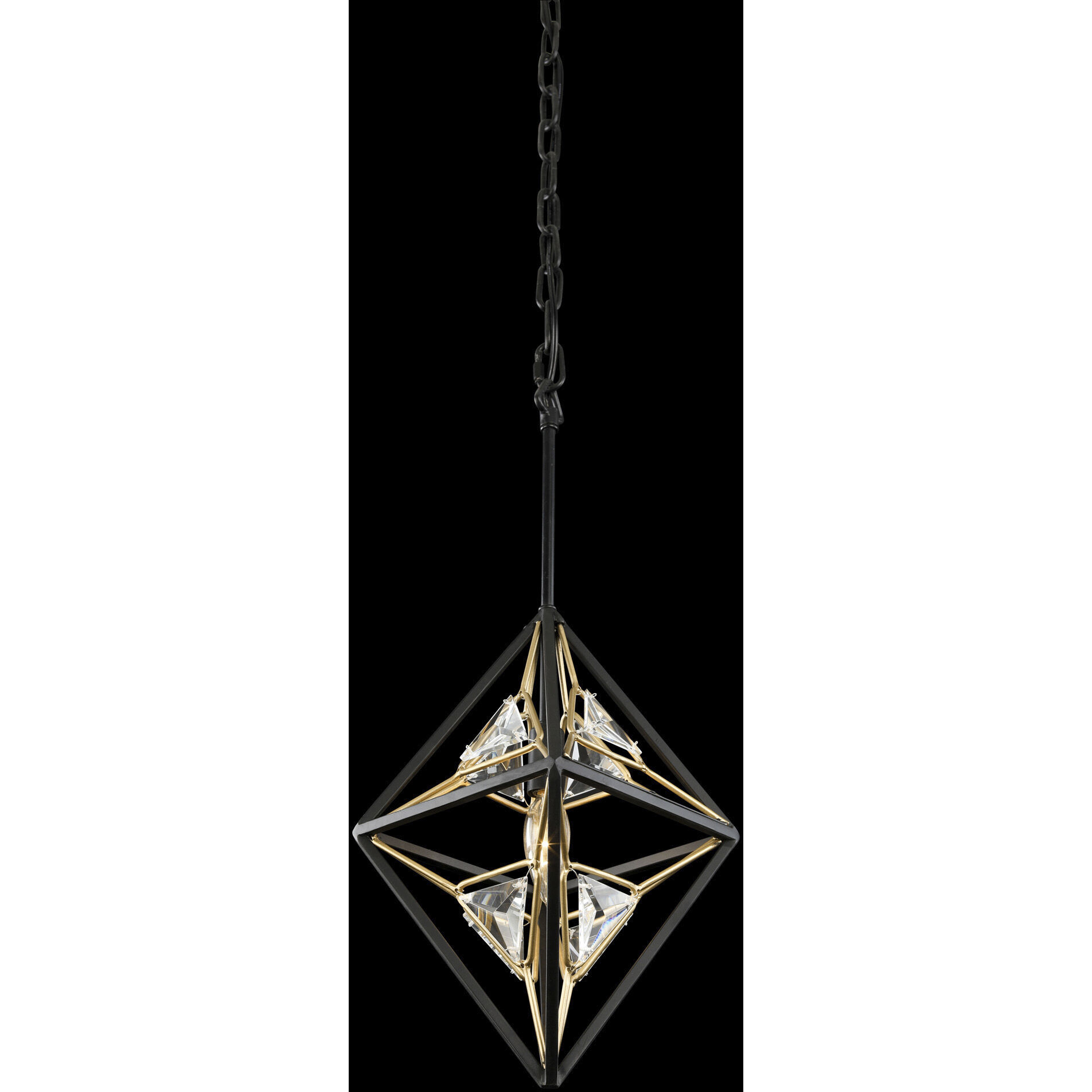 Marcia 1 Light 10.25 inch Matte Black and French Gold Mini Pendant Ceiling Light