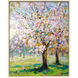 Shades of Spring Pink and Green and White Canvas