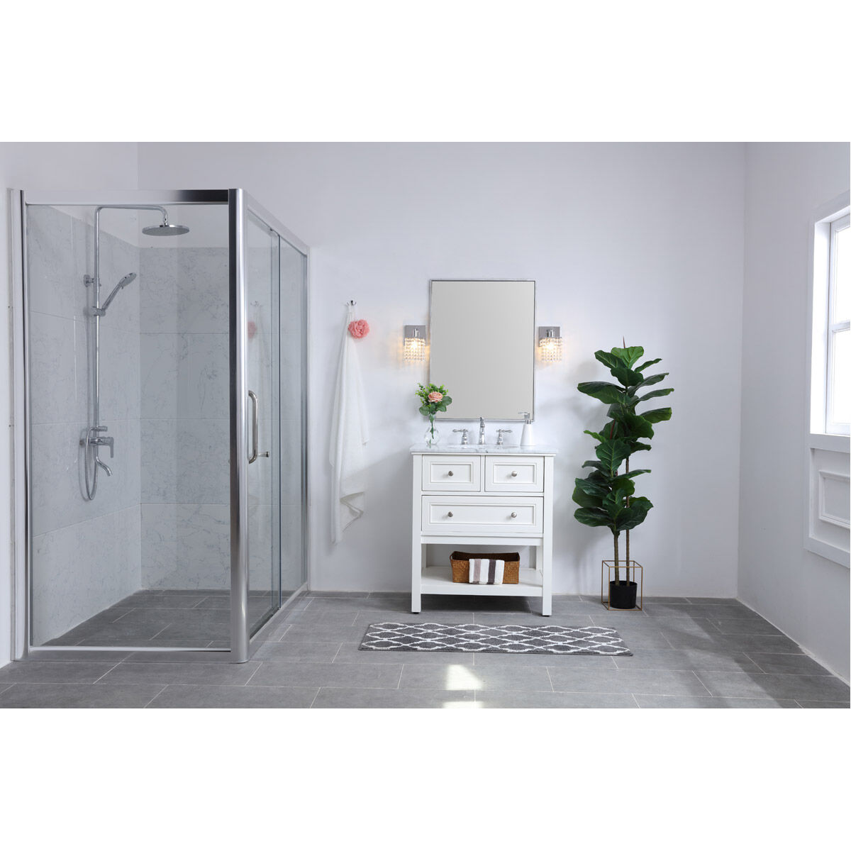 Phineas 1 Light 5 inch Chrome Wall sconce Wall Light