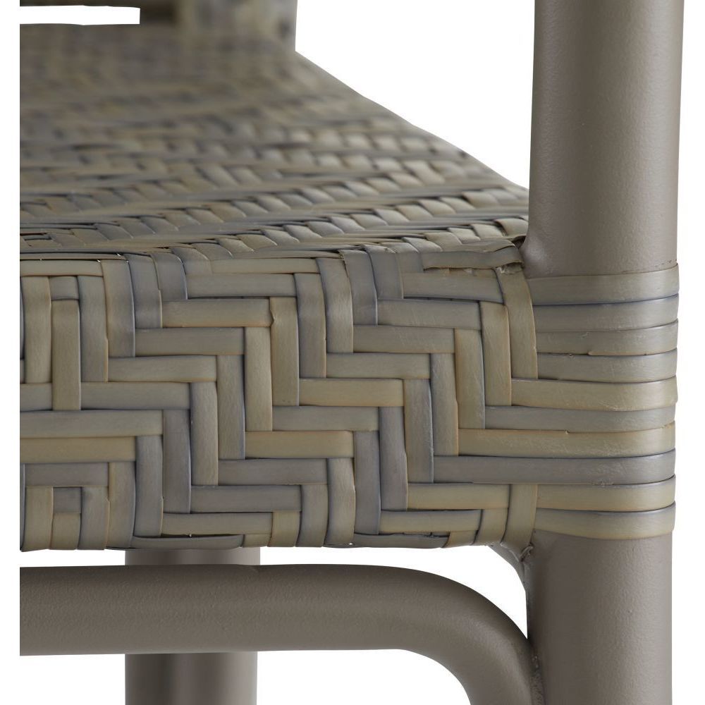 Newton Chartreaux Gray and Gray Outdoor Dining Chair