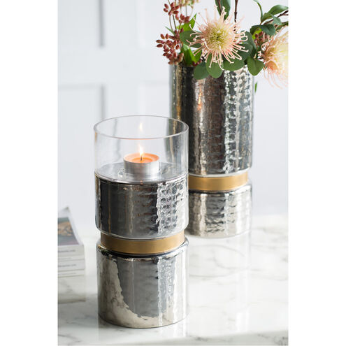 Halloway 15.2 X 5.9 inch Candle Holder in Silver