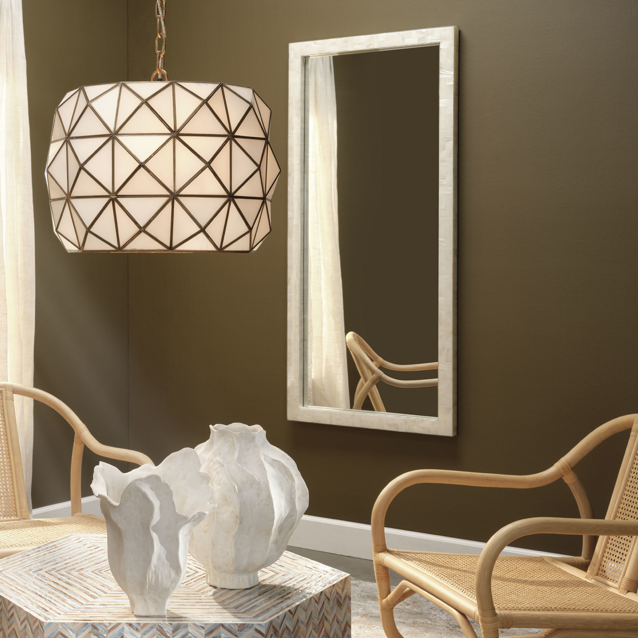 Monroe 60 X 28 inch Natural Floor Mirror