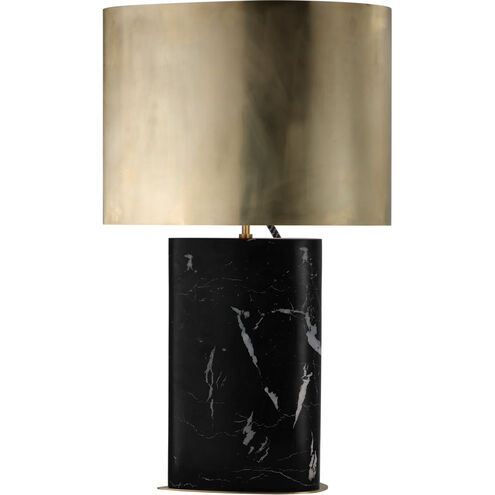 Kelly Wearstler Murry 30 inch 15.00 watt Black Marble Teardrop Table Lamp Portable Light, Large