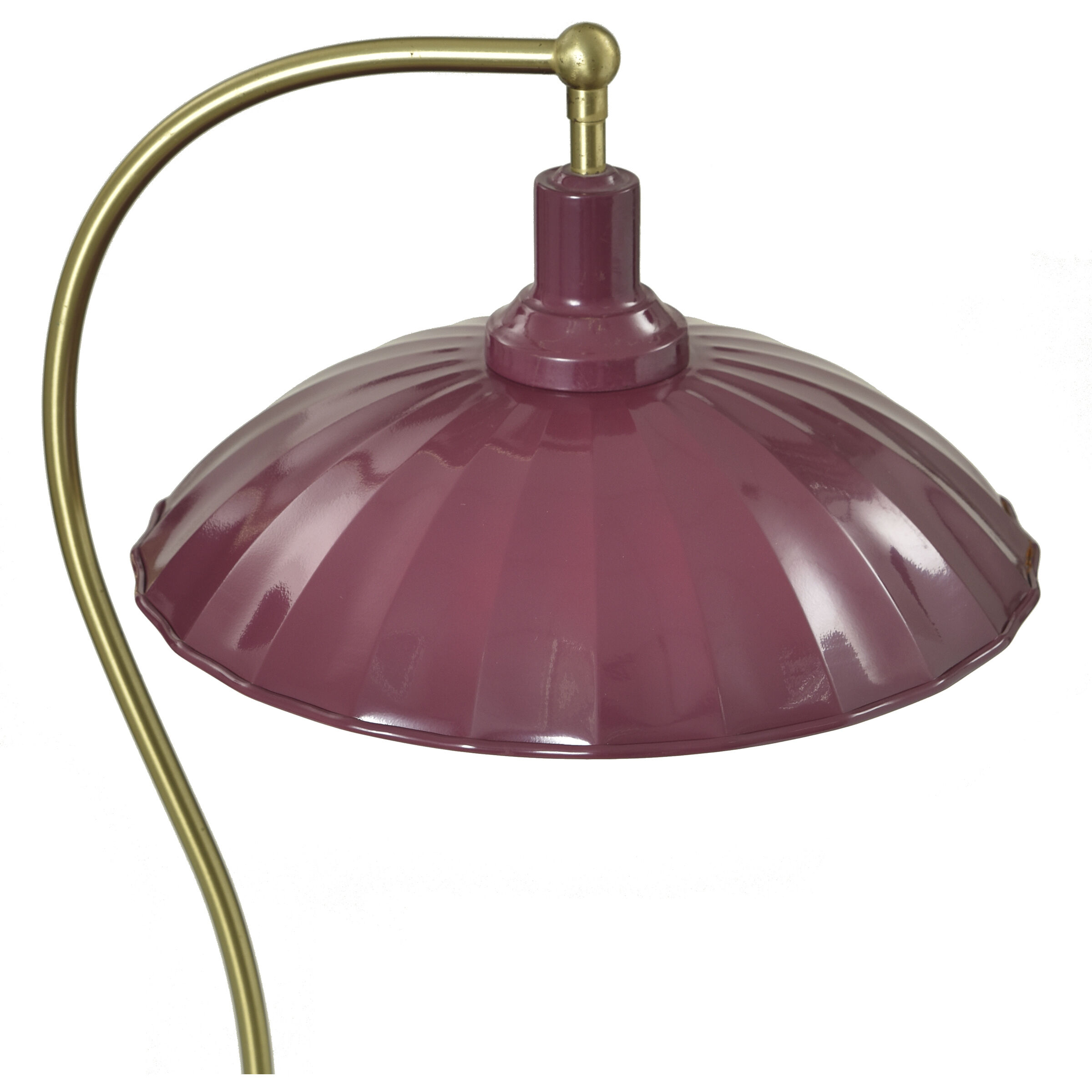 Penelope 24 inch 60 watt Polished Brass and White Marble Table Lamp Portable Light